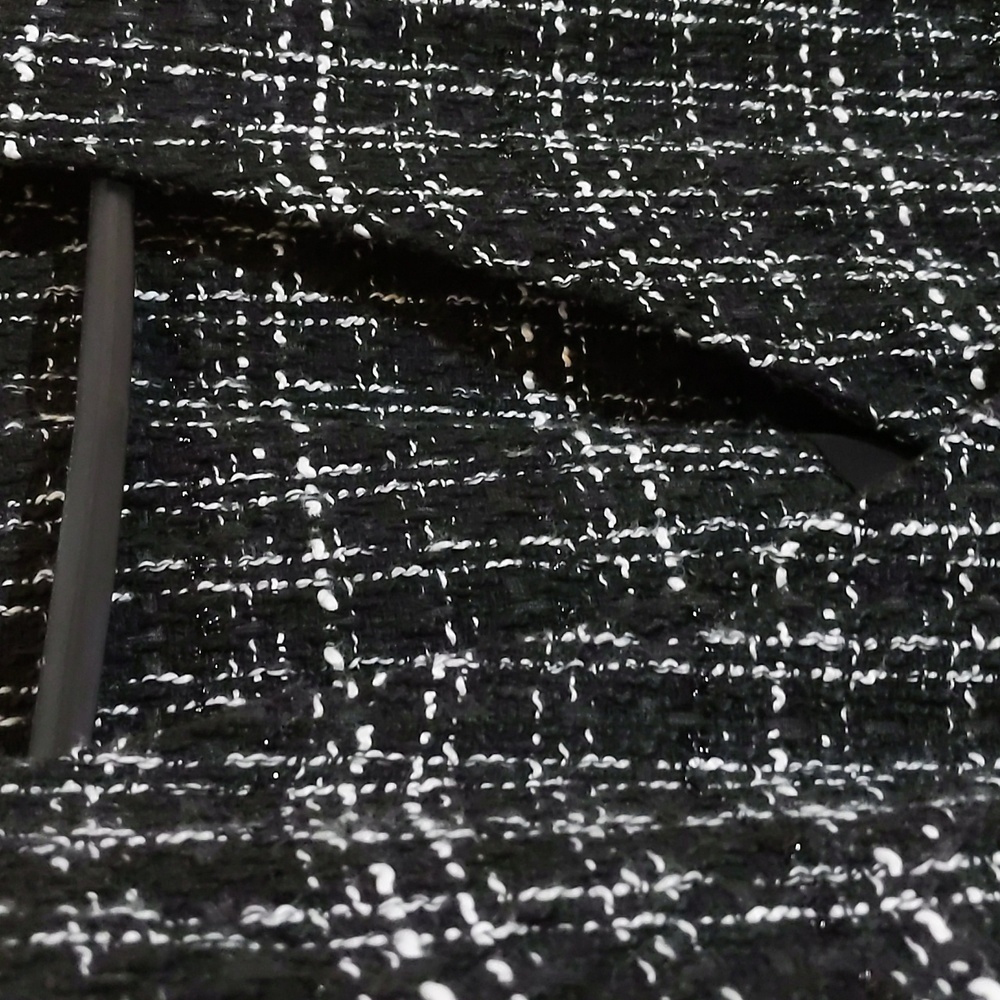 Joe Fresh| NWT Black and White Tweed Plaid Sleeveless Mnii Dress - Picture 6 of 16